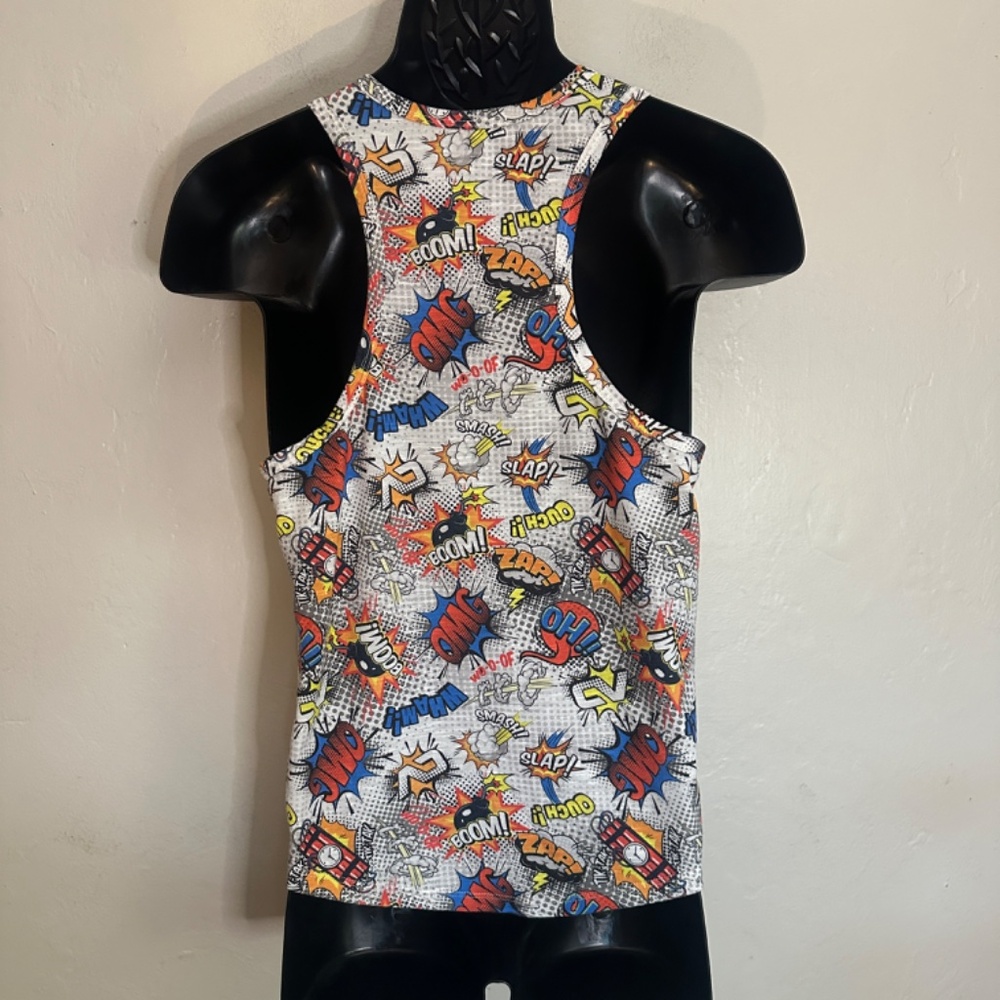 Addicted Tank Top Small Gently worn Cotton blend no fabric tag 18" armpits - Picture 5 of 6